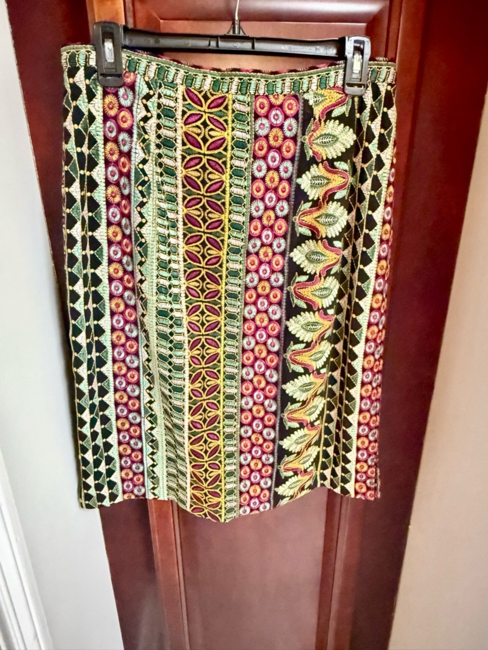 EUC Anthropologie Vanessa Virginia Embroidered Sunburst Floral Dress - Size 10